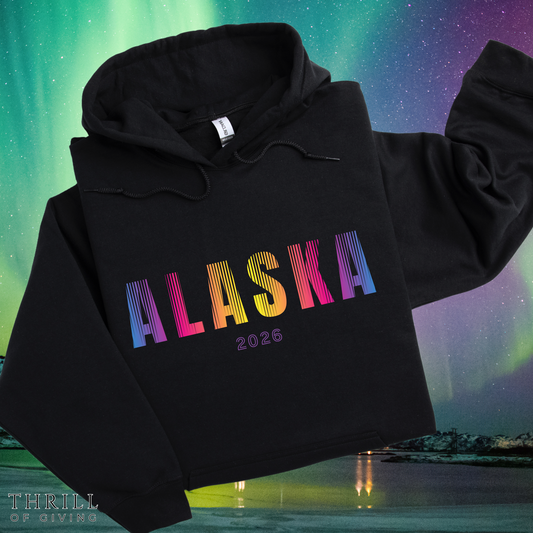 Aurora Borealis ALASKA Hoodie - Unisex Custom Hooded sweatshirt