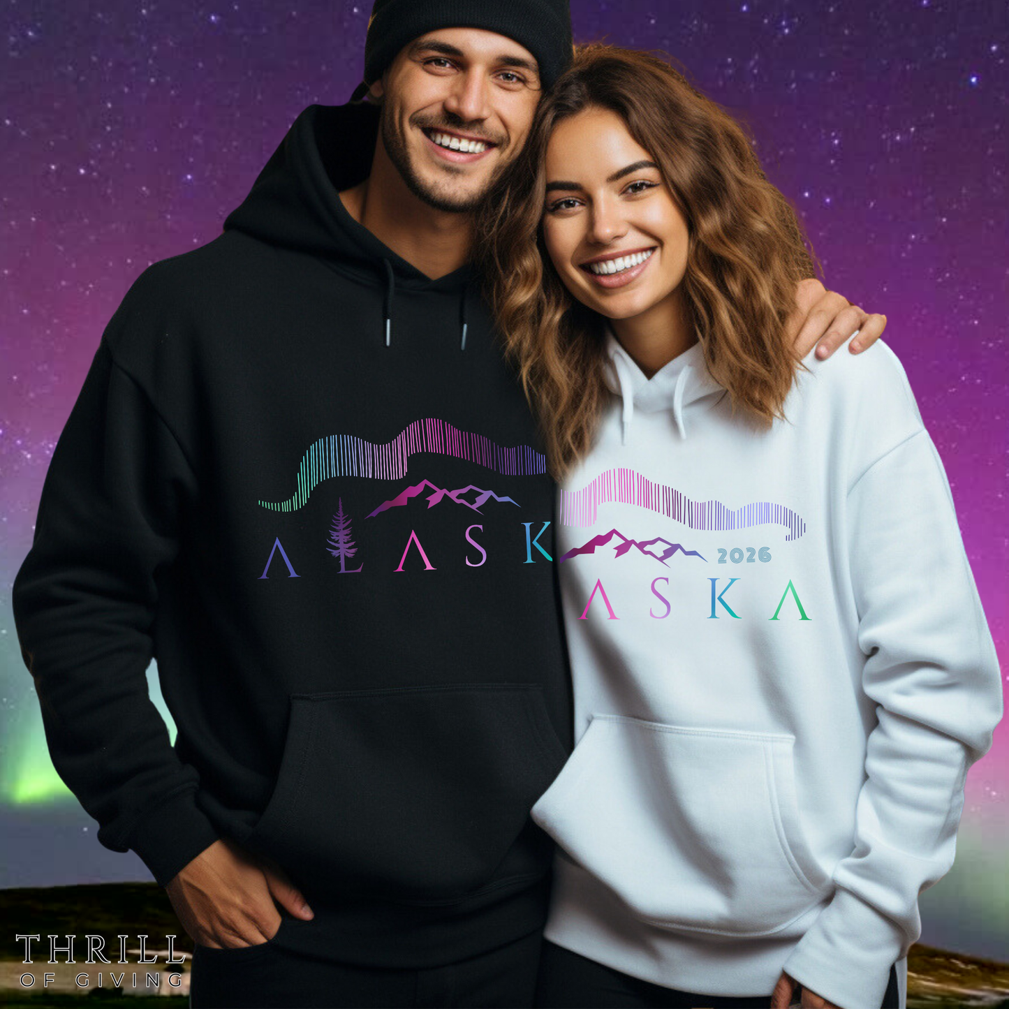 ALASKA Hoodie - Northern Lights