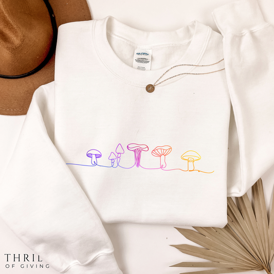Mushroom sweatshirt -Gift for Mushroom Lovers