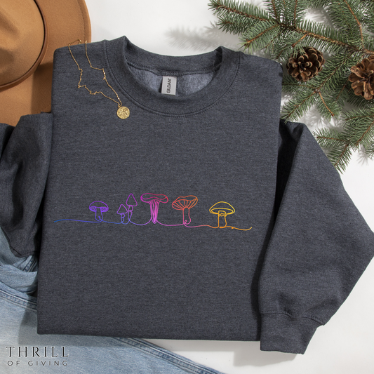 Mushroom sweatshirt -Gift for Mushroom Lovers
