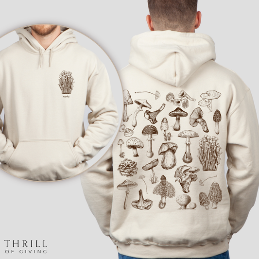 Custom Mushroom Hoodie - Enoki EDITION
