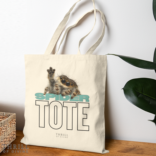 SPIDER  Tote - Cotton Canvas Tote Bag