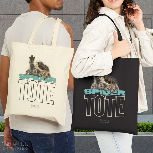 SPIDER  Tote - Cotton Canvas Tote Bag