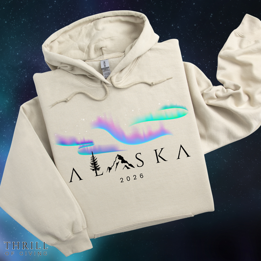 ALASKA Hoodie - Northern Lights Edition