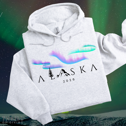 ALASKA Hoodie - Northern Lights Edition