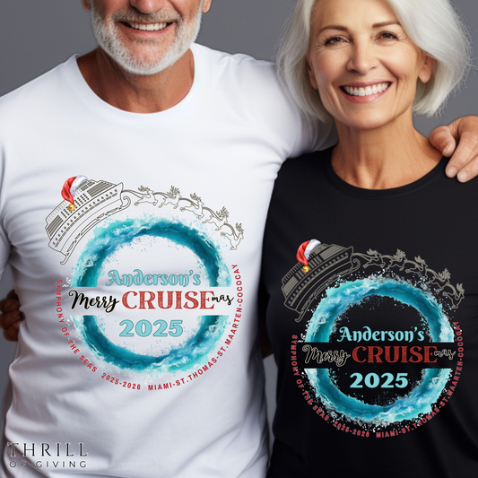 Custom Family Christmas CRUISE T-shirt
