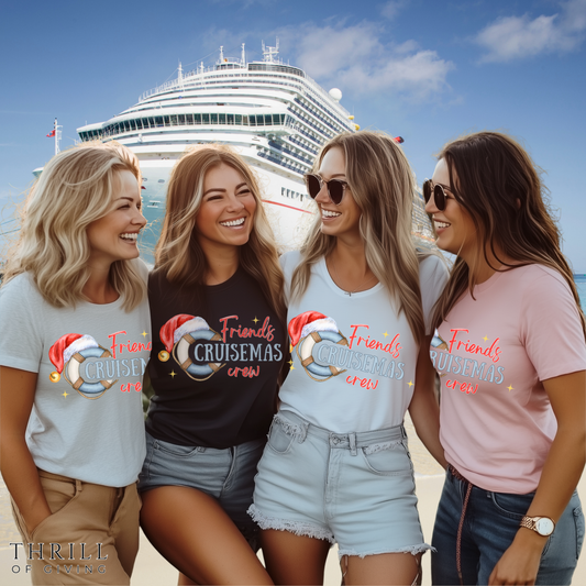 Friends Cruise Crew - Christmas T-shirt