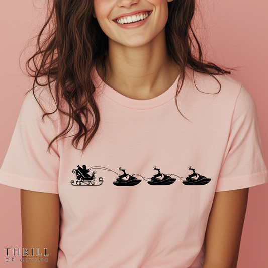 Funny Christmas Jet Ski T-shirt - Unisex shirt for Jet Ski lover