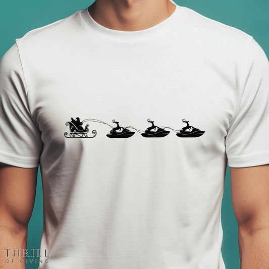 Funny Christmas Jet Ski T-shirt - Unisex shirt for Jet Ski lover
