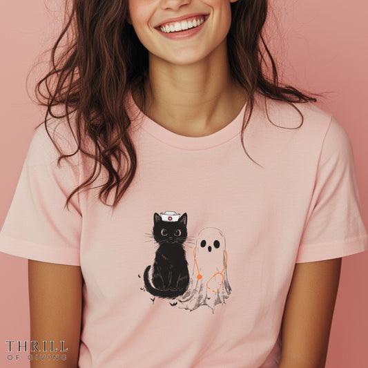 Spooky Nurse Halloween T-shirt