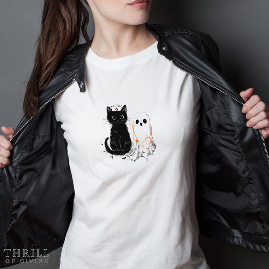 Spooky Nurse Halloween T-shirt