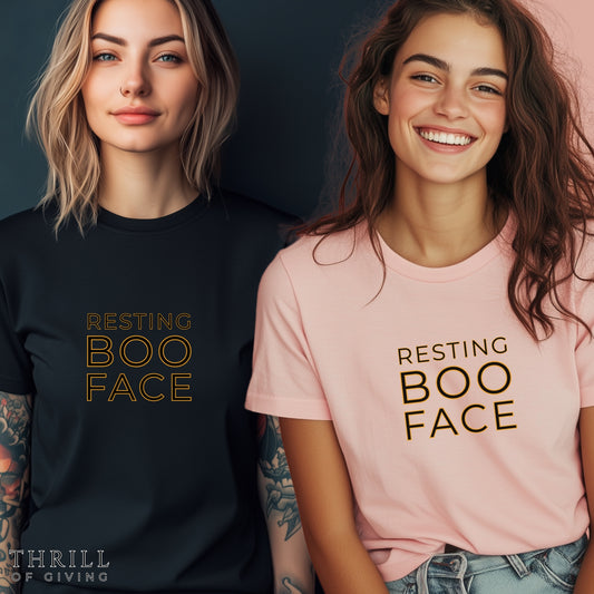 Resting BOO Face Funny Halloween shirt - Unisex
