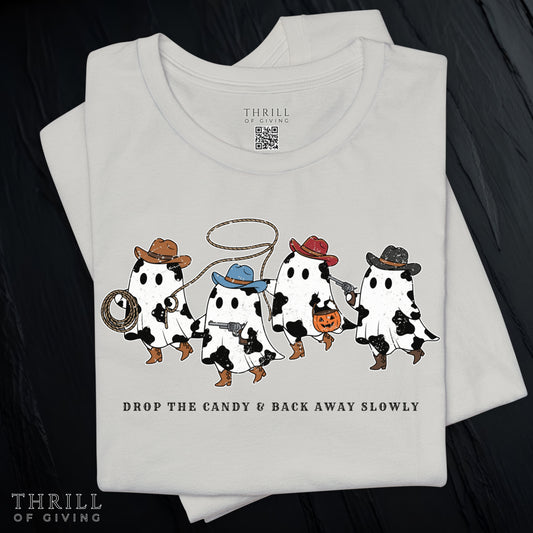 Funny Halloween shirt - Drop the Candy and Back Away Slowly