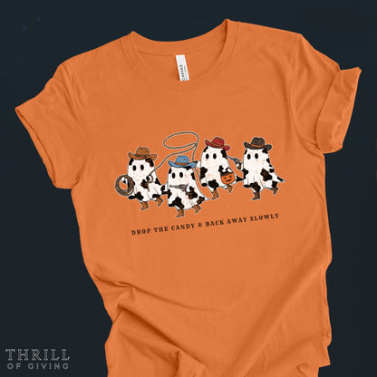 Funny Halloween shirt - Drop the Candy and Back Away Slowly