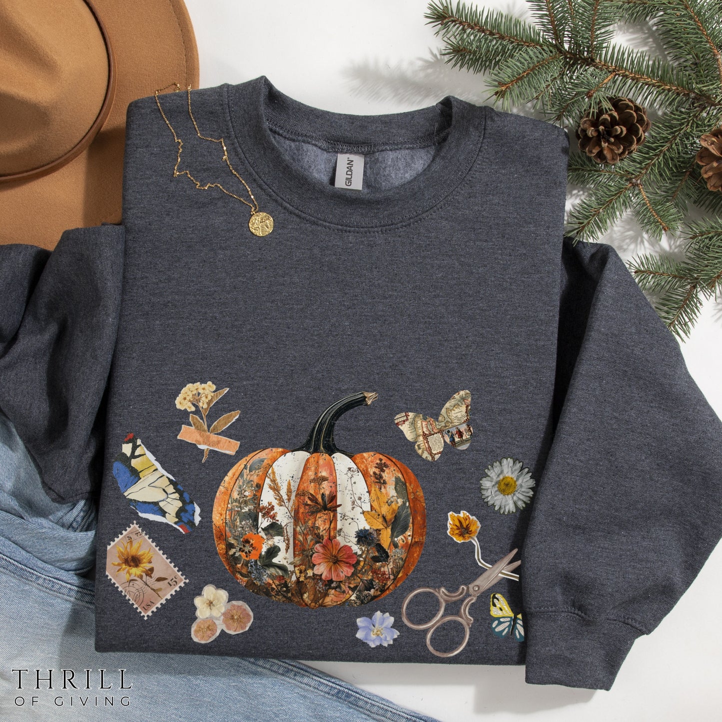 Junk Journaler sweater - Fall Scrapbooking crewneck