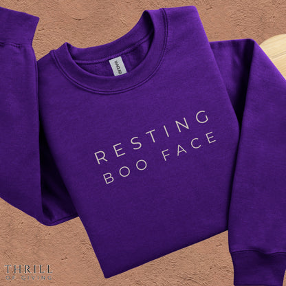 Resting BOO Face - Casual chic Halloween Sweatshirt