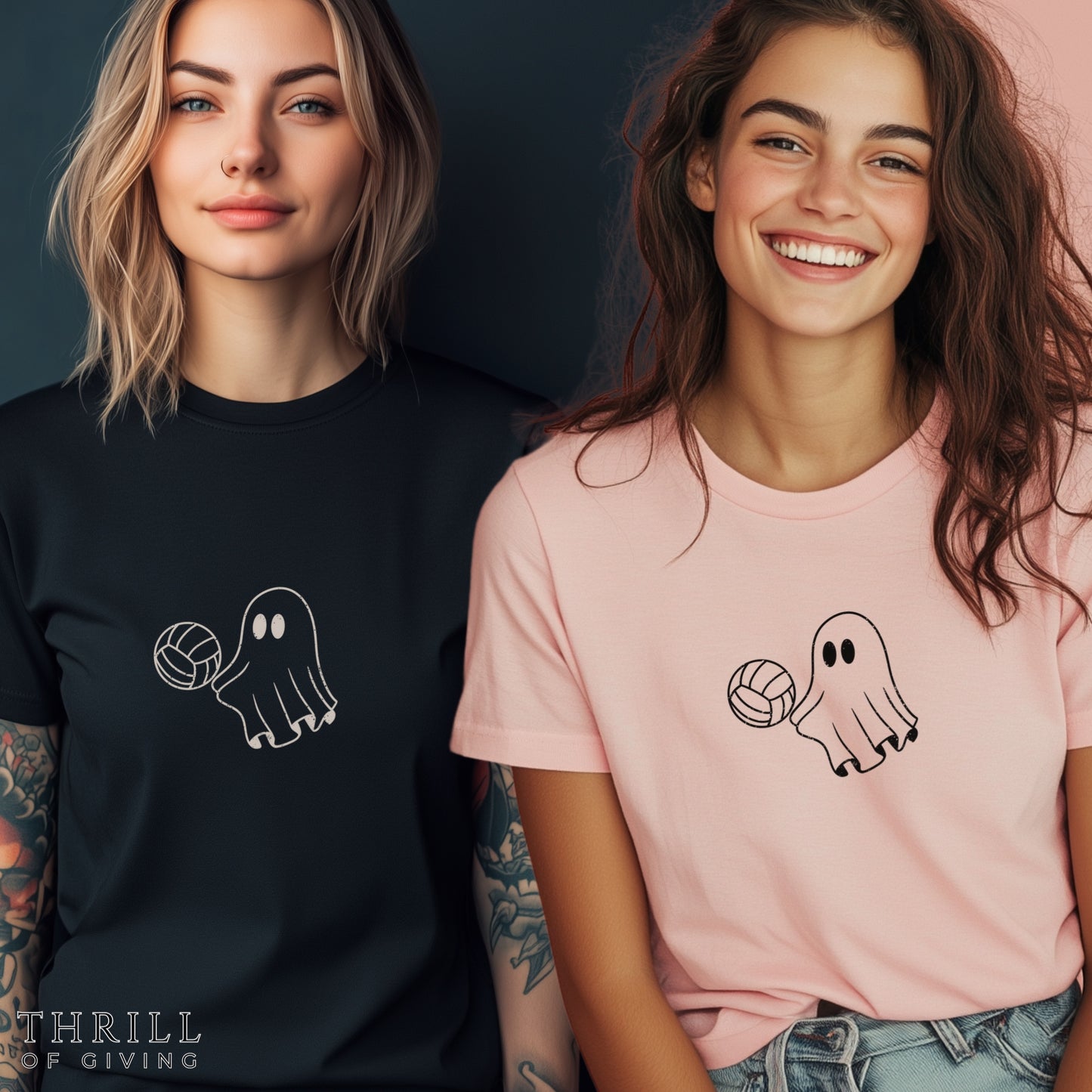 Volleyball Team Ghost T-shirt