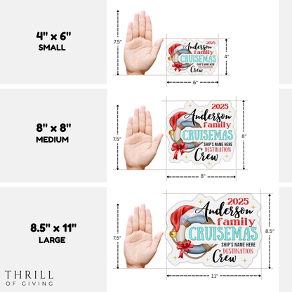 Cruise Door Magnets - Personalized Christmas Family Crew