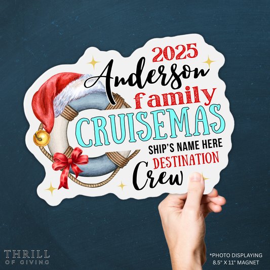 Cruise Door Magnets - Personalized Christmas Family Crew
