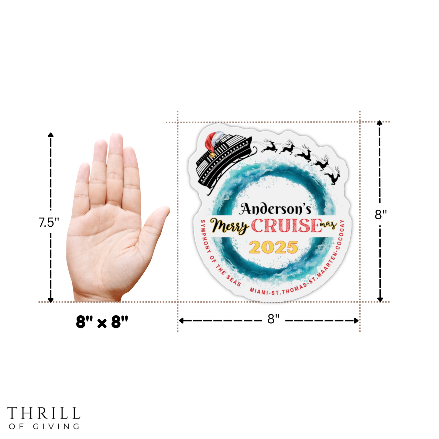 Cruise Door Magnets - Custom Christmas Matching Family Cruise