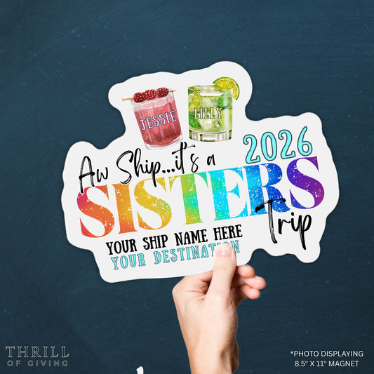 Cruise Door Magnet - SISTERS CRUISE