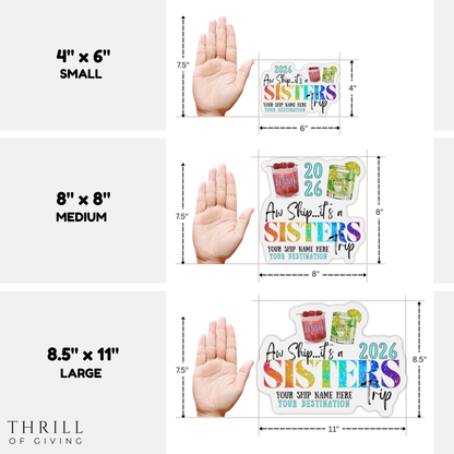 Cruise Door Magnet - SISTERS CRUISE