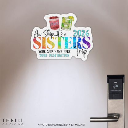 Cruise Door Magnet - SISTERS CRUISE