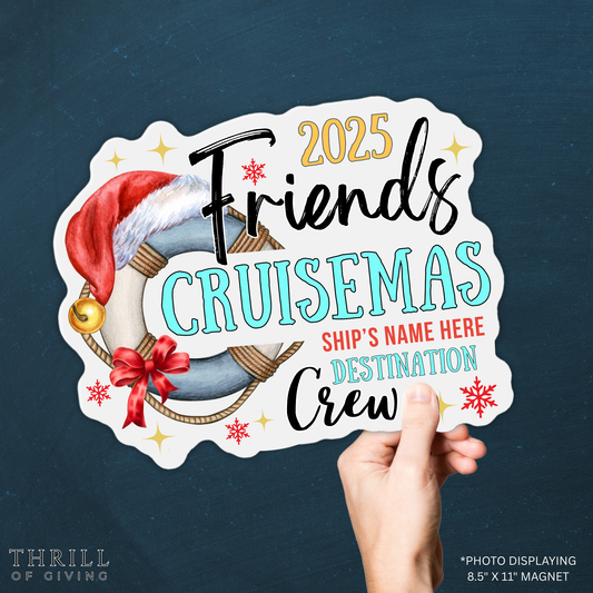 Cruise Door Magnets - Custom Christmas Matching Friends Crew