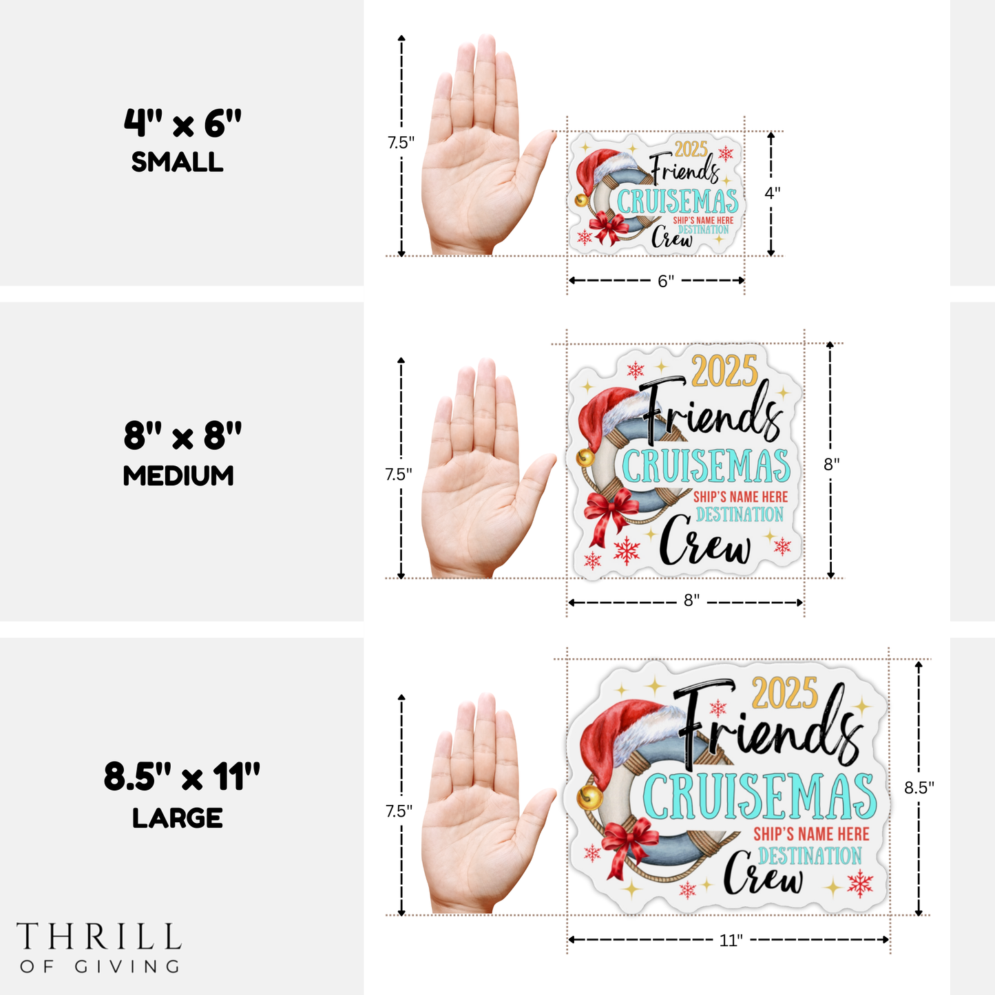 Cruise Door Magnets - Custom Christmas Matching Friends Crew