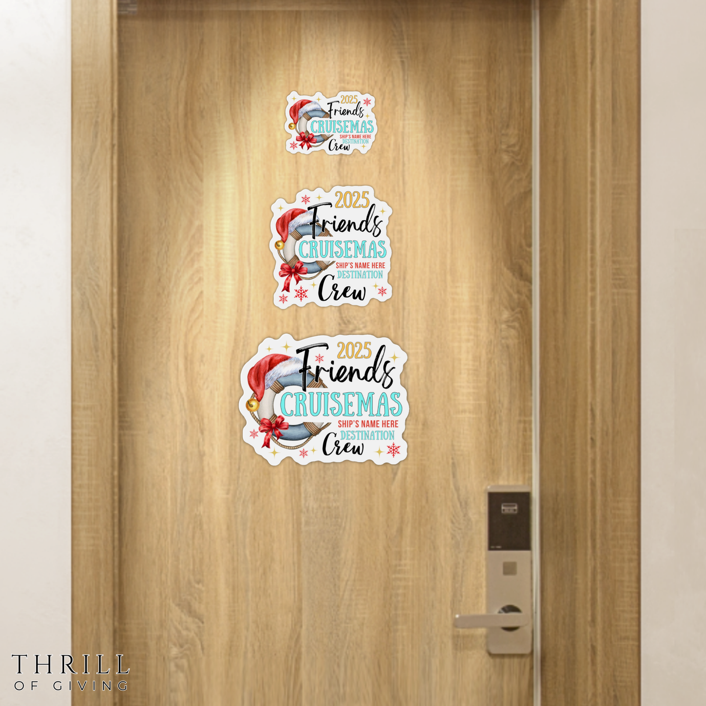Cruise Door Magnets - Custom Christmas Matching Friends Crew