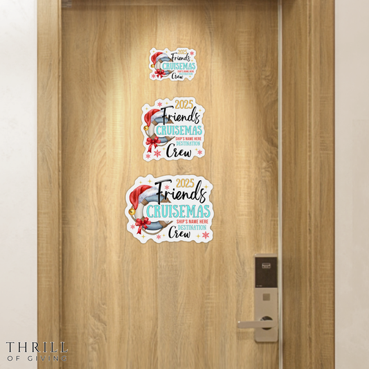 Cruise Door Magnets - Custom Christmas Matching Friends Crew