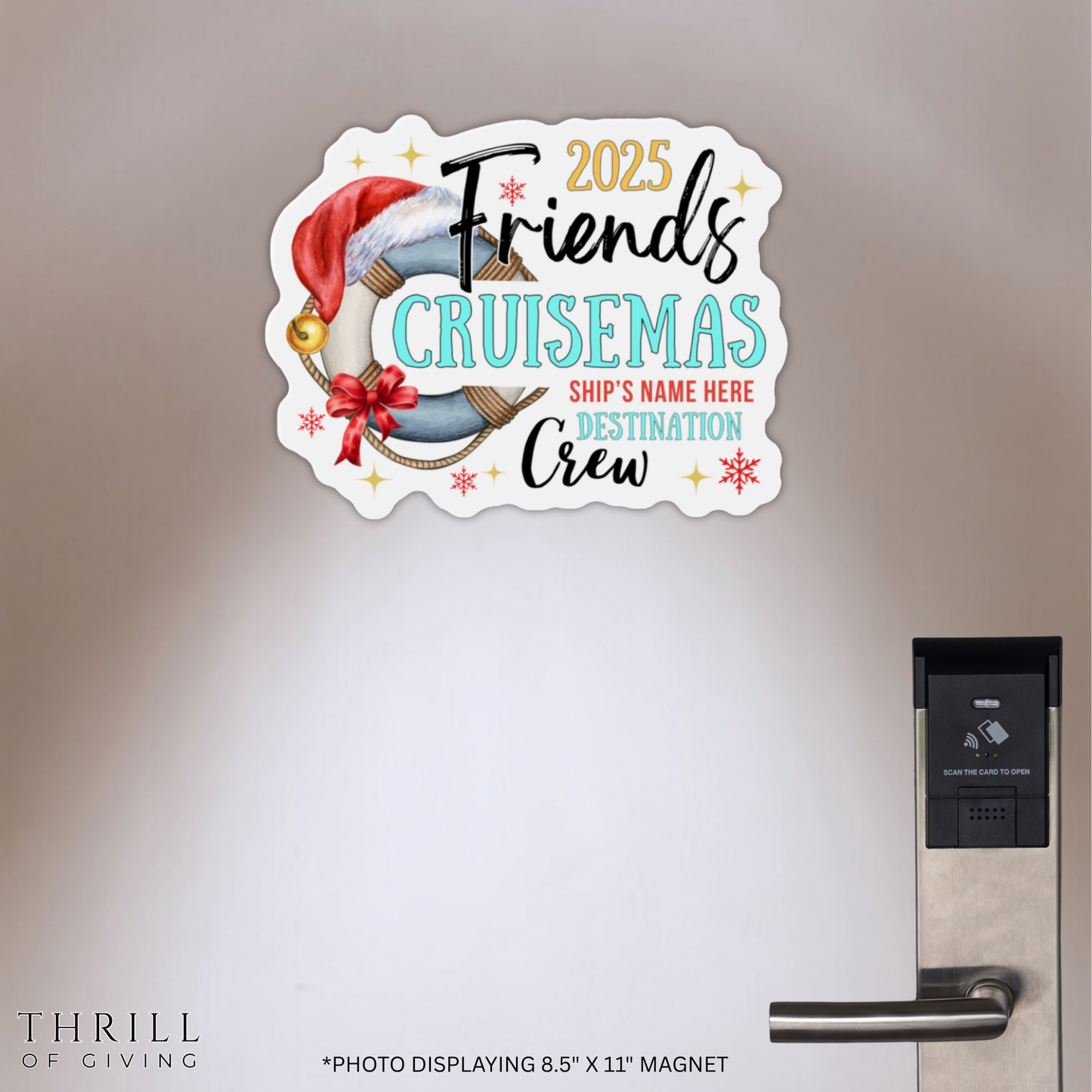 Cruise Door Magnets - Custom Christmas Matching Friends Crew