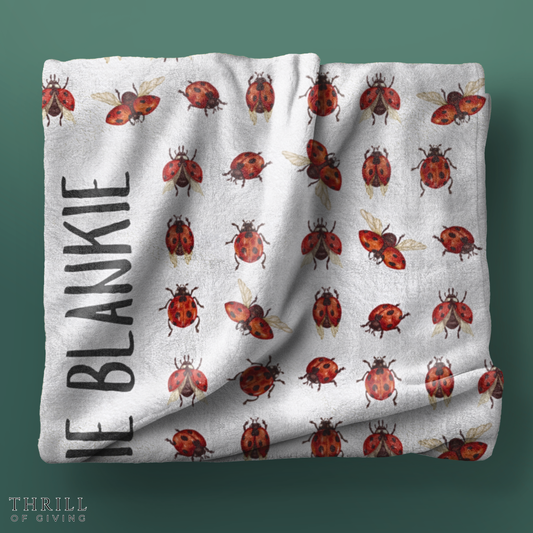 Ladybug Blanket - Personalized