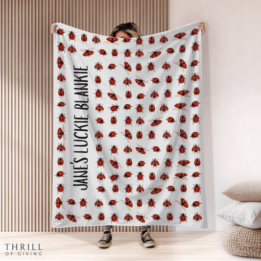 Ladybug Blanket - Personalized