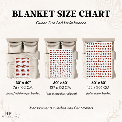Cute Ladybug Blanket - Feel Good blanket Gift