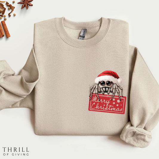Jumping SPIDER Christmas Sweatshirt
