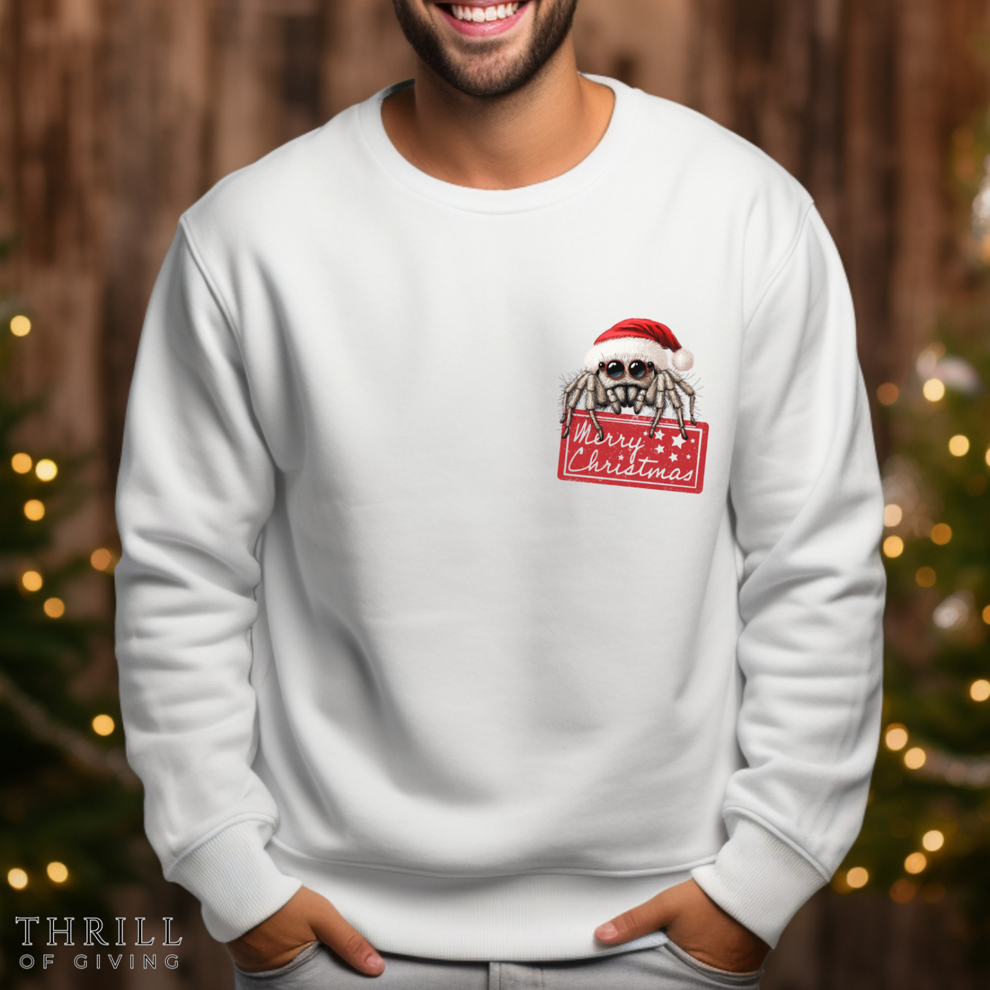 Jumping SPIDER Christmas Sweatshirt