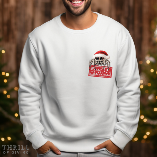 Jumping SPIDER Christmas Sweatshirt