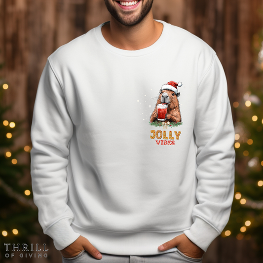 Capybara Jolly Vibes sweater