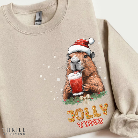 Capybara Jolly Vibes sweater