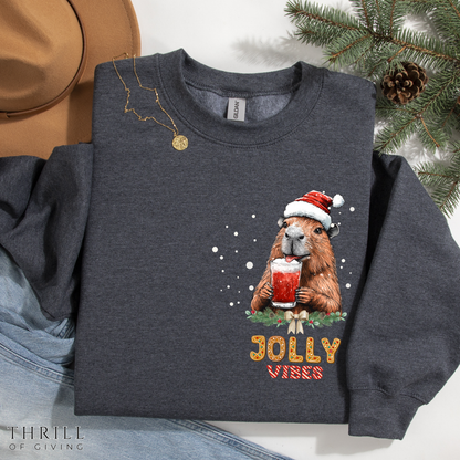 Capybara Jolly Vibes sweater