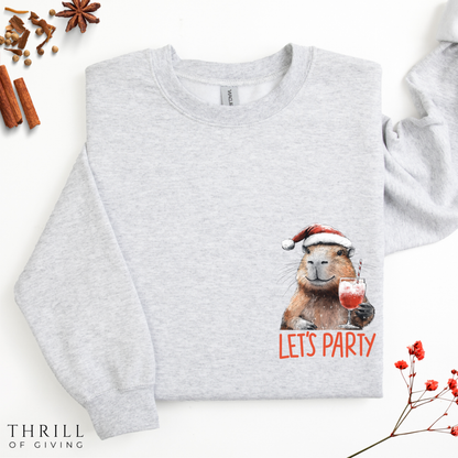 Christmas Capybara sweatshirt
