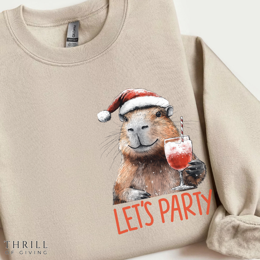 Christmas Capybara sweatshirt