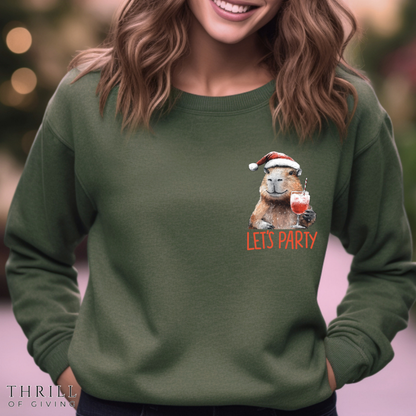 Christmas Capybara sweatshirt