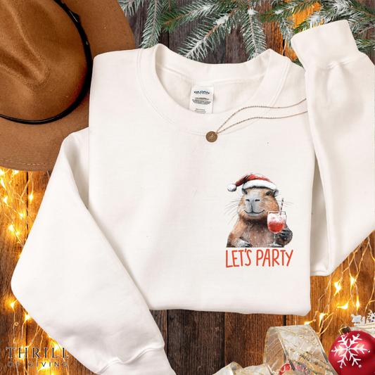 Christmas Capybara sweatshirt