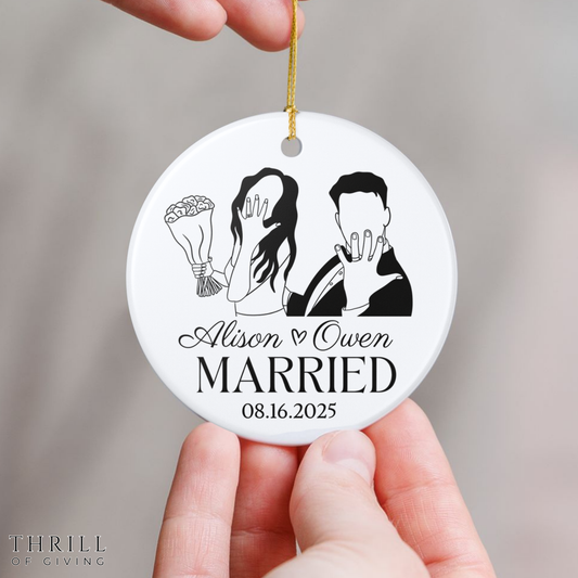 Our First Christmas Married Ornaments