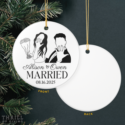 Our First Christmas Married Ornaments
