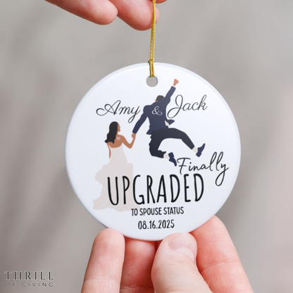 Personalized First Christmas Married Ornaments