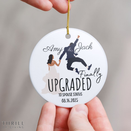 Personalized First Christmas Married Ornaments