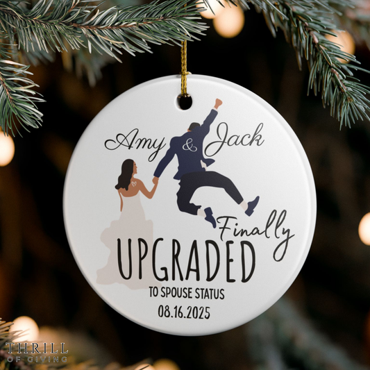 Personalized First Christmas Married Ornaments